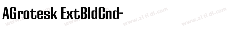 AGrotesk ExtBldCnd字体转换